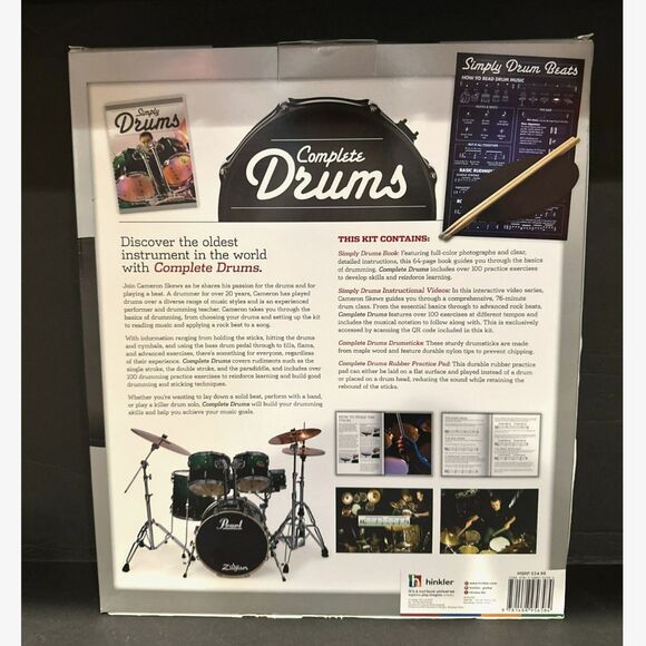 Hinkler Complete Drums: Learn Drumming Basics Through to Advanced Playing Kit - Picture 2 of 2